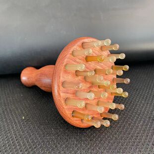 天然牛角梳子刮痧通用经络梳头疏通肚子头皮头刷全身按摩部疗身体