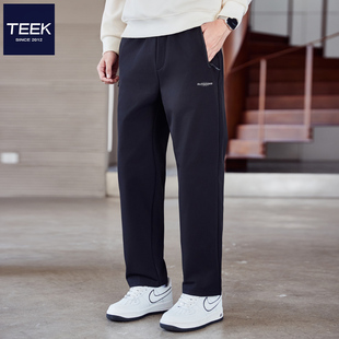 TEEK2025秋季新款 帅气直筒休闲长裤子男 青少年潮流百搭拉链裤袋