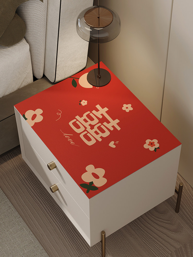 床头柜盖布结婚卧室婚房布置红色字桌布喜庆装饰防水皮革桌面垫子,居家布艺,床头柜盖布,淘宝优惠券,粉丝福利购,淘宝优惠卷