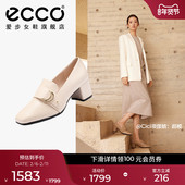 女鞋 高跟鞋 英伦风一脚蹬小皮鞋 ECCO爱步乐福鞋 单鞋 型塑290953