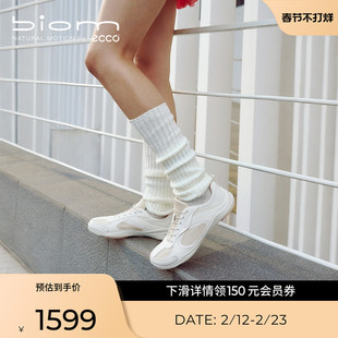 ECCO爱步女鞋 新款软底复古阿甘鞋薄底德训鞋 BIOM LITE TR840123