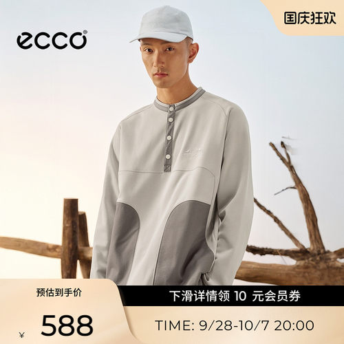 ECCO×白山联名系列 男女同款纯色户外鸭舌运动棒球帽EW263C001G