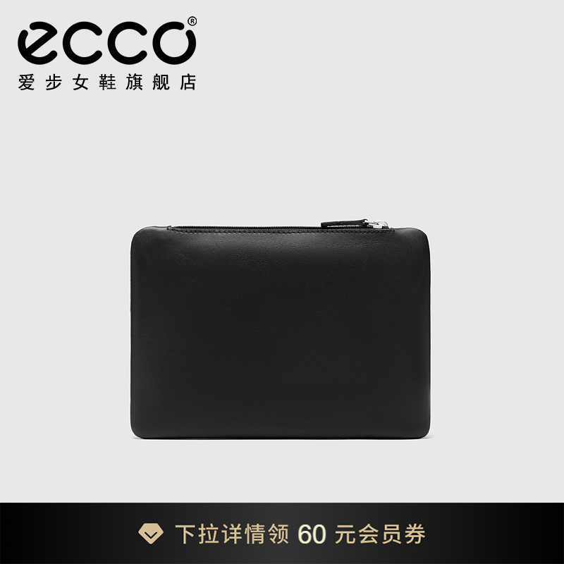 ECCO爱步手拿包 真皮卡包零钱包收纳包商务通勤 新生91075