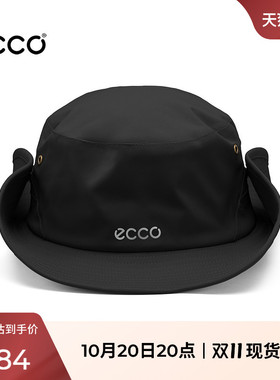 ECCO×白山联名 男女同款纯色简约时尚户外运动渔夫帽EW263C002G