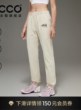 ECCO×白山联名系列 户外运动休闲舒适长裤直筒裤女款EW253P003M