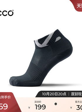 ECCO爱步袜子 三双装男女同款透气排汗速干短袜运动袜 9085673
