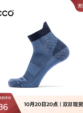 ECCO爱步袜子 简约拼色柔软透气户外休闲短袜 徒步低帮袜9085608