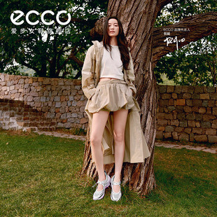 时尚 ECCO 新款 NRL联名 防风可拆卸长风衣女防泼水外套EN253J032