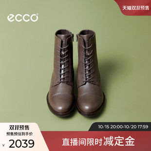 【预售】ECCO爱步女鞋 26秋冬新款尖头软底短靴马丁靴 型塑249393