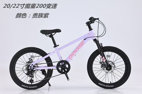 大鹅GOOSE魔童200儿童自行车20/22寸山地自行车变速7速男女孩童车