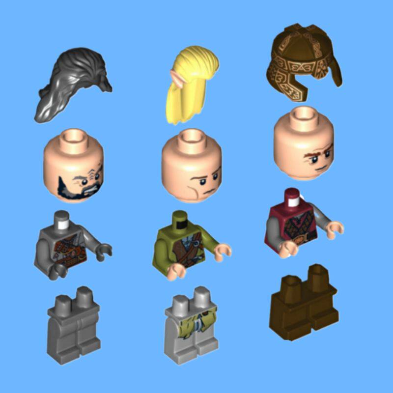 樂购拼插装魔戒lor015精灵王子指环王人仔 9473海盗伏击79008配件