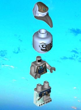 乐购搭建气功传奇神兽70228风行鹫攻击战斗机 469509秃鹰配件表情