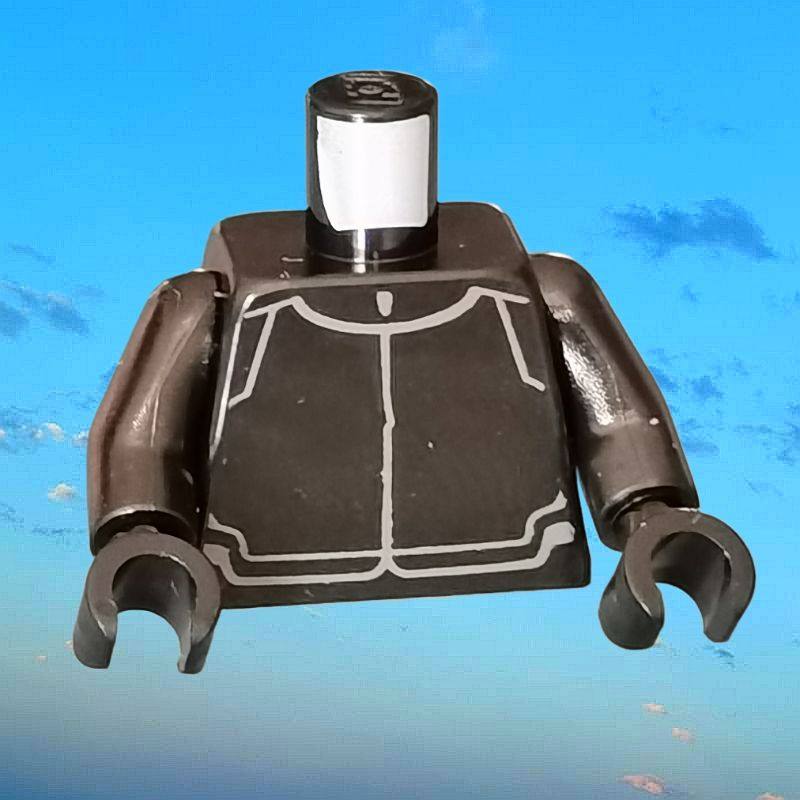 樂购人仔星球大战绝地武士680184黑一阶船员配件躯干6125683身体