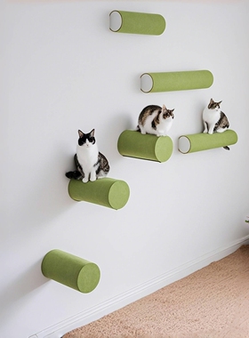 自粘猫爬架猫抓板耐磨不掉屑自粘圆柱爪板玩具逗猫棒自嗨解闷