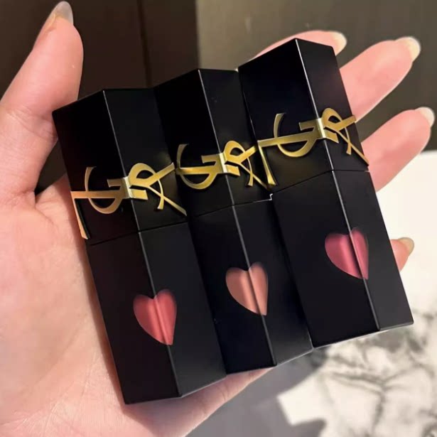 YSL/圣罗兰爱心丝绒哑光唇釉黑管216/231/610/622/416新色限定