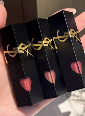 YSL/圣罗兰爱心丝绒哑光唇釉黑管216/231/610/622/416新色限定