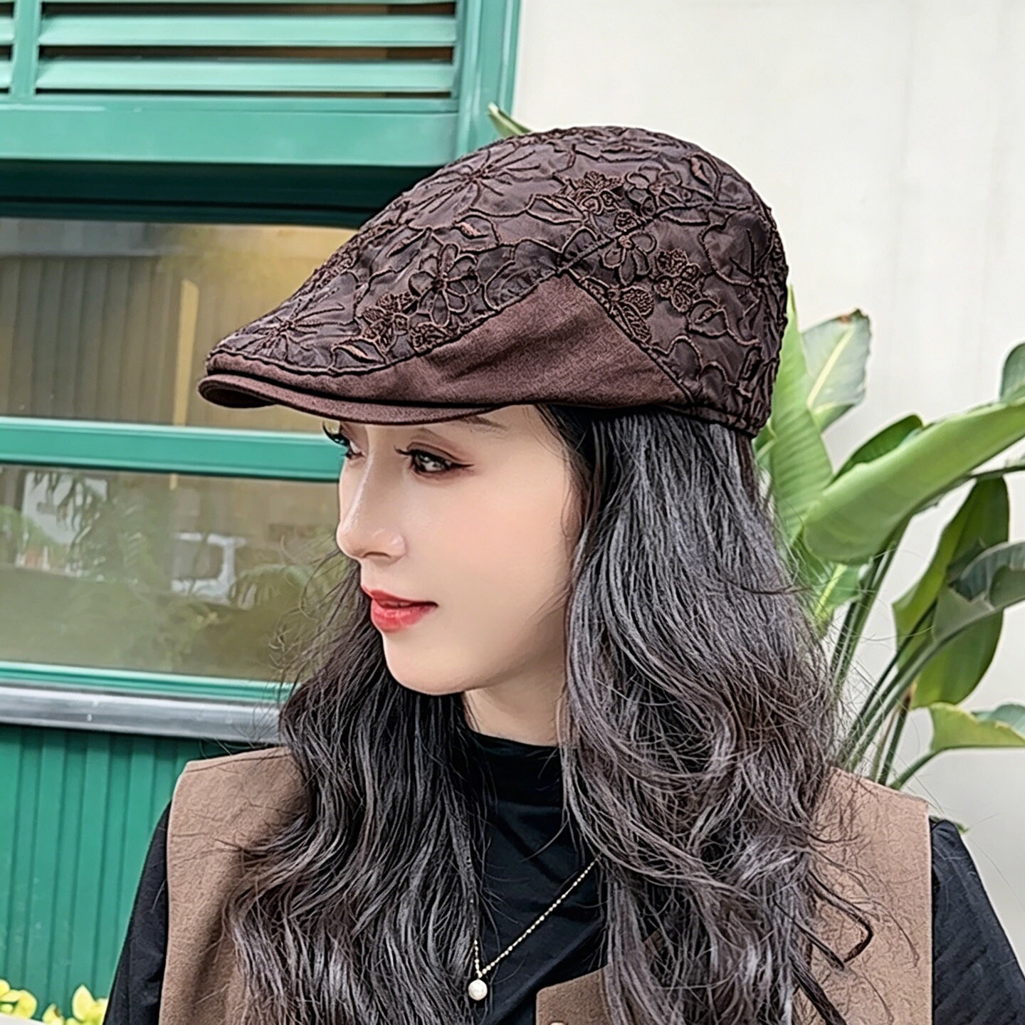 黛莎鸭舌帽逛街休闲女士春夏图片
