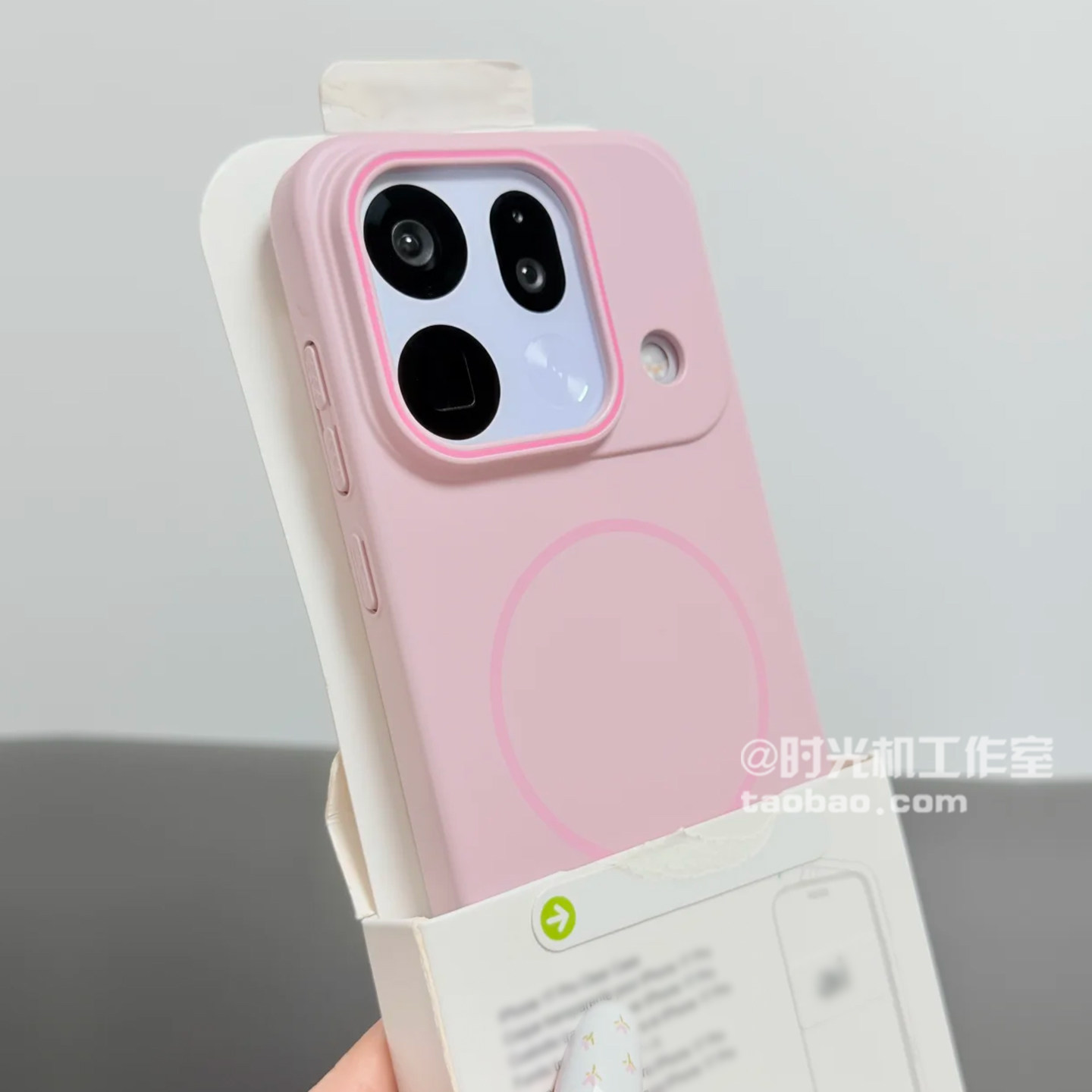 适用OPPOFindx9SPo嫩粉磁吸硬壳