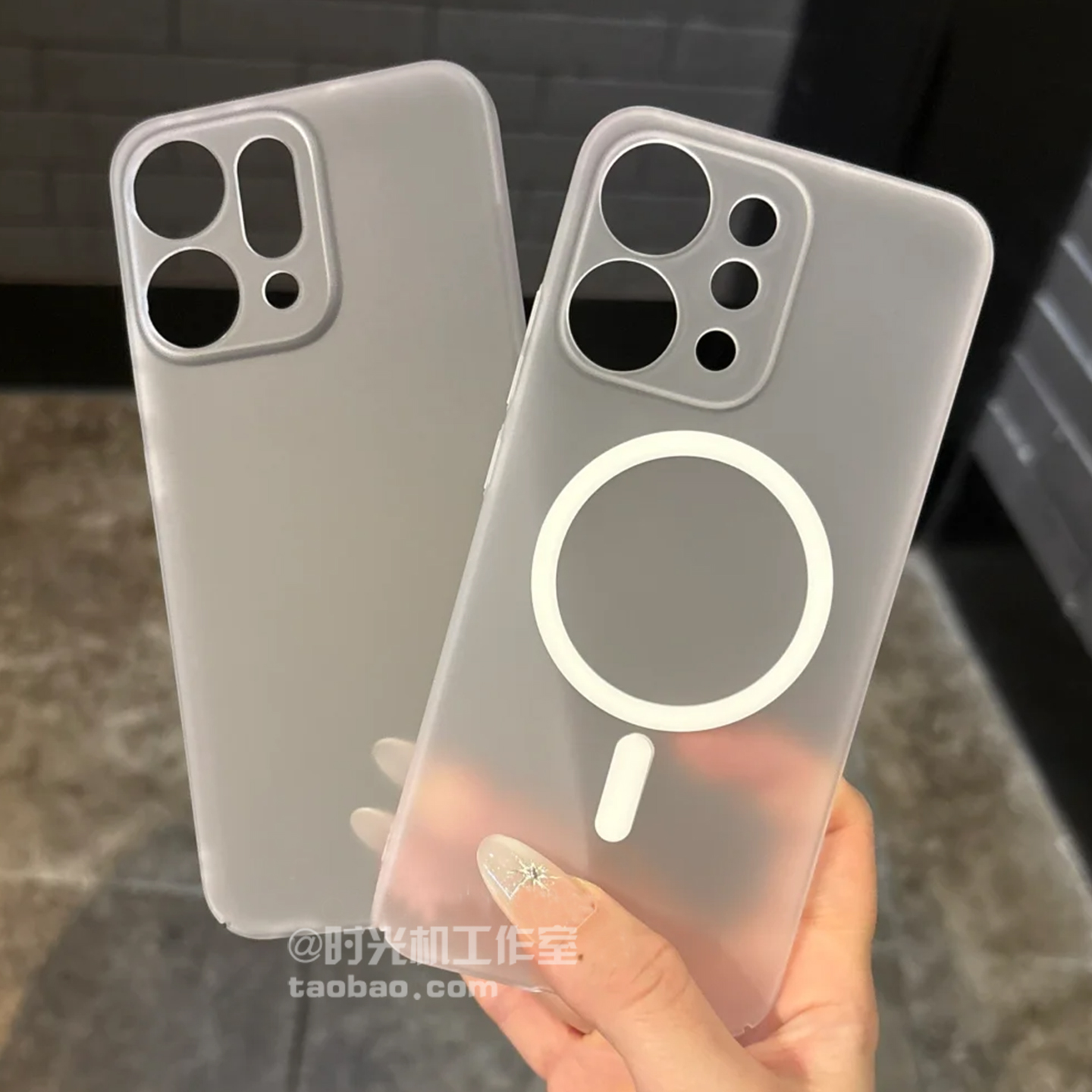 冰雾超薄透明磁吸壳适用OPPOReno14手机壳reno14pro磨砂防指纹13/12黑白Findx8Ultra高级感x8s+硬x7/X6男女套