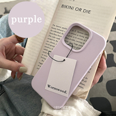 韩系丁香浅紫适用小米14手机壳15 K60软糯感液态硅胶Turbo4纯色少女2 k70 17ProMax保护套13红米K90 K80至尊版