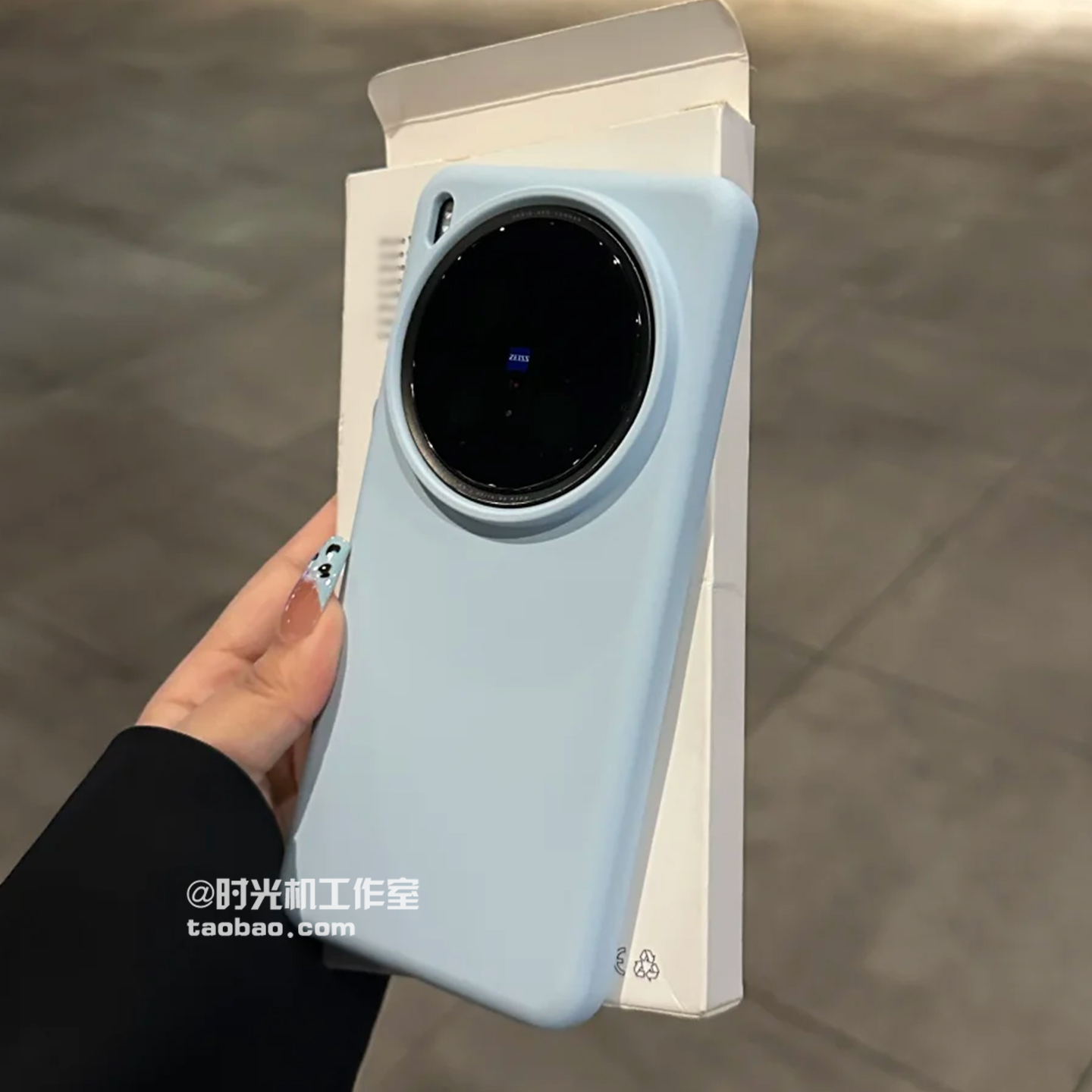 适用vivoX300耐脏奶蓝液态硅胶套