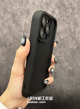 m15黑色加厚适用小米14Pro手机壳K70新款圆角13保护套气囊Note软硅胶12/11红米K60至尊版80防摔50磨砂40s纯色