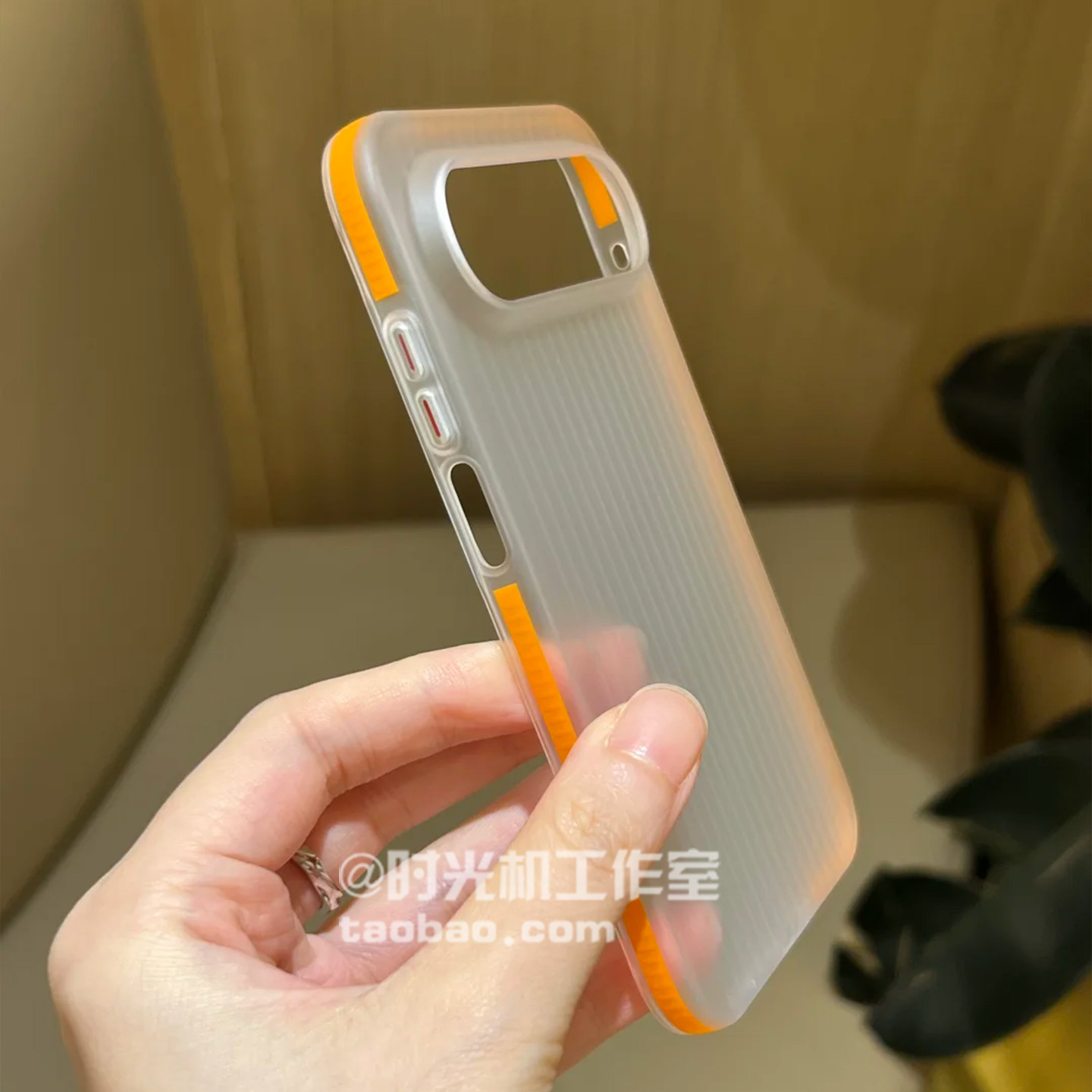 适用华为Puraxview防滑边半透壳