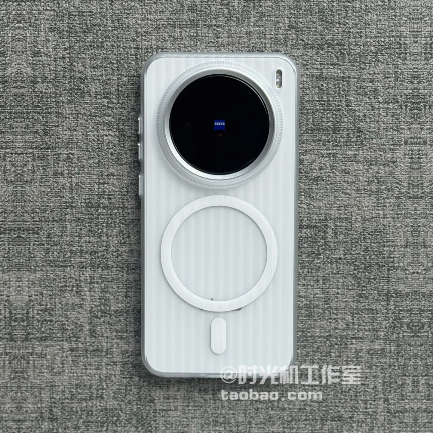适用vivoX300s磨砂白瓦楞磁吸壳