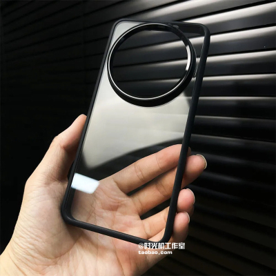 华为Mate60亚克力金属大孔透明硬