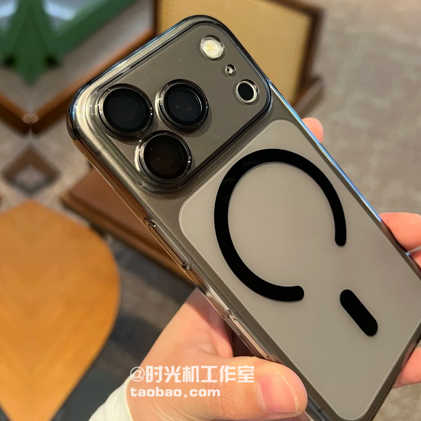 冰感透黑tpu磁吸壳适用iPhone苹果17promax手机壳17/16PRO透明i15/14plus超薄裸机感13/12无线充电11小众男女