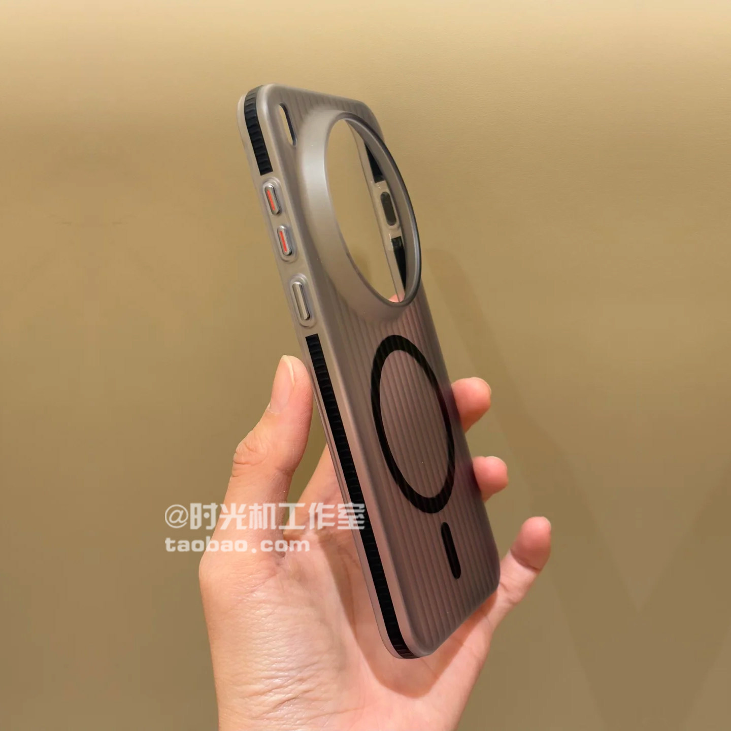 侧边防滑条纹瓦楞磁吸壳适用vivoX300Ultra手机壳X200Promini半透明x300s肤感防指纹IQOO15u/13金属按Neo11硬