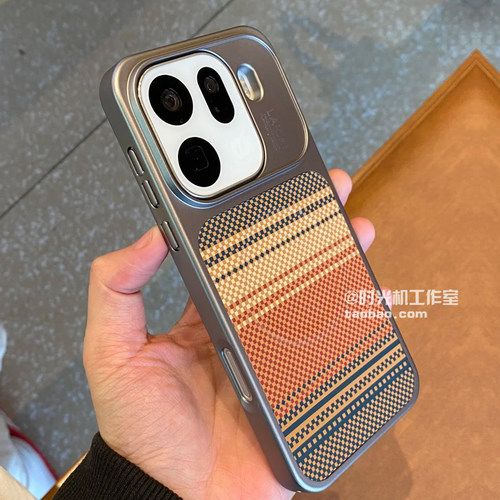 适用OPPOFindx9内置强磁碳纤维纹