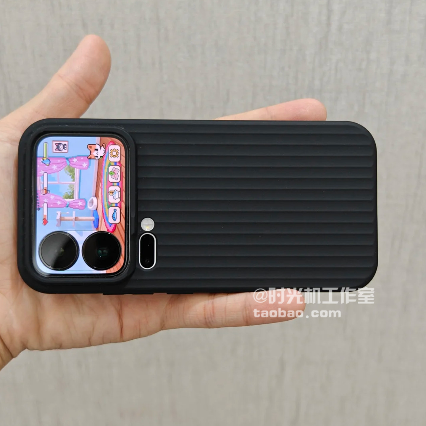 雾面实黑色PP瓦楞壳适用小米17Promax手机壳m17Ultra保护套15s防指纹14/13高级感竖条纹小众男女个性几何防摔