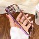 透明7软壳高级findx9 15电镀紫色ins适用OPPOreno10手机壳11 Reno14 8pro X6超薄保护套X5全包简约女