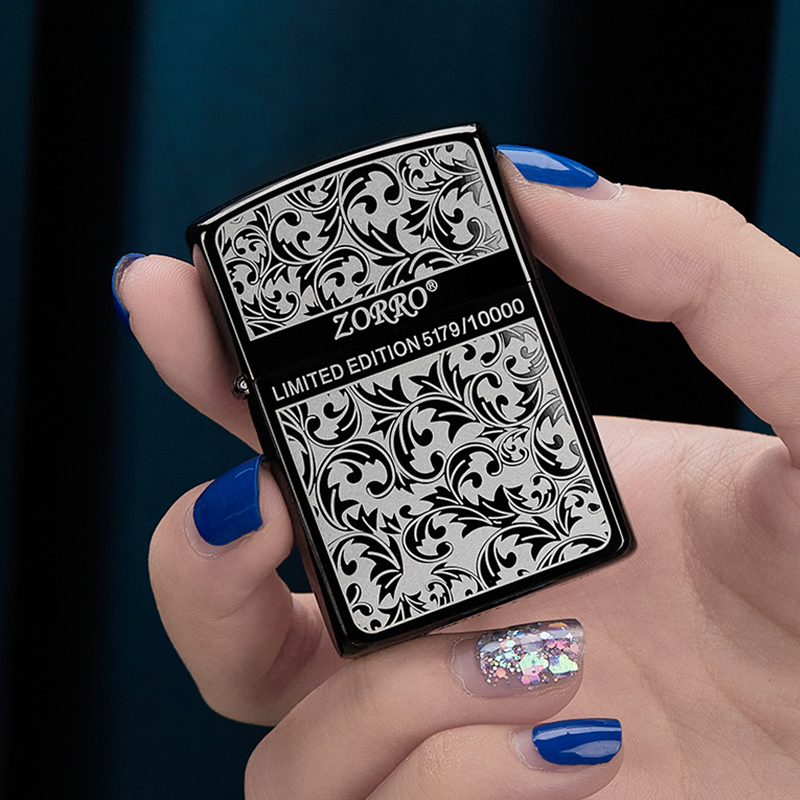 新款限量版佐罗zorro煤油打火机炫彩唐草高级防风砂轮送男朋友