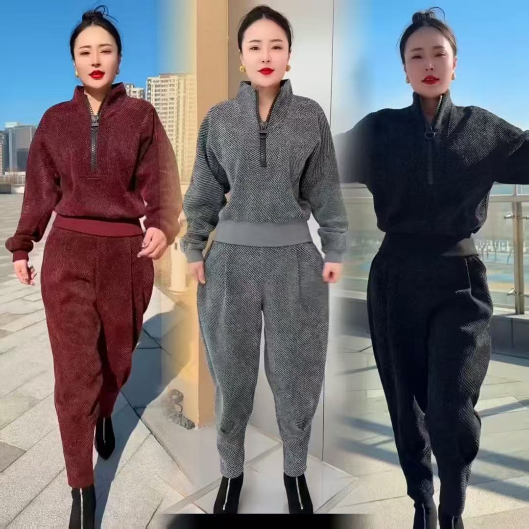 2025新款春秋洋气套装时尚拉时尚套装