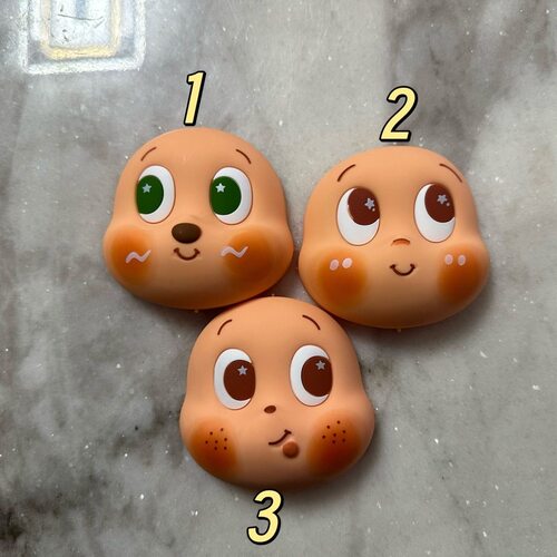 星星人脸部配件零件树脂手工diy手机壳葫芦豆荚娃娃星星人脸壳