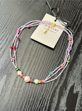 紫玉锁骨链女多层首饰女时尚气质