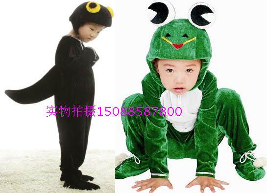 儿童青蛙动物舞台表演服少儿动物造型服装童话剧课本小蝌蚪找妈妈