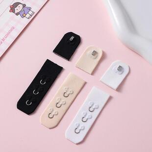 新品 无痕背扣三排一配套加长扣子母扣1.9cm不锈钢后背文胸布钩