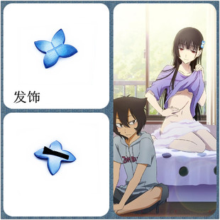 散华礼弥头饰花朵发饰降谷千纮cosplay道具定做