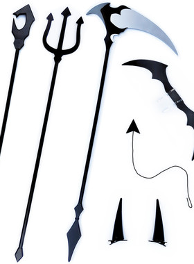 初音未来cos小浣熊联动MIKU小恶魔武器翅膀角头饰尾巴巡音meiko