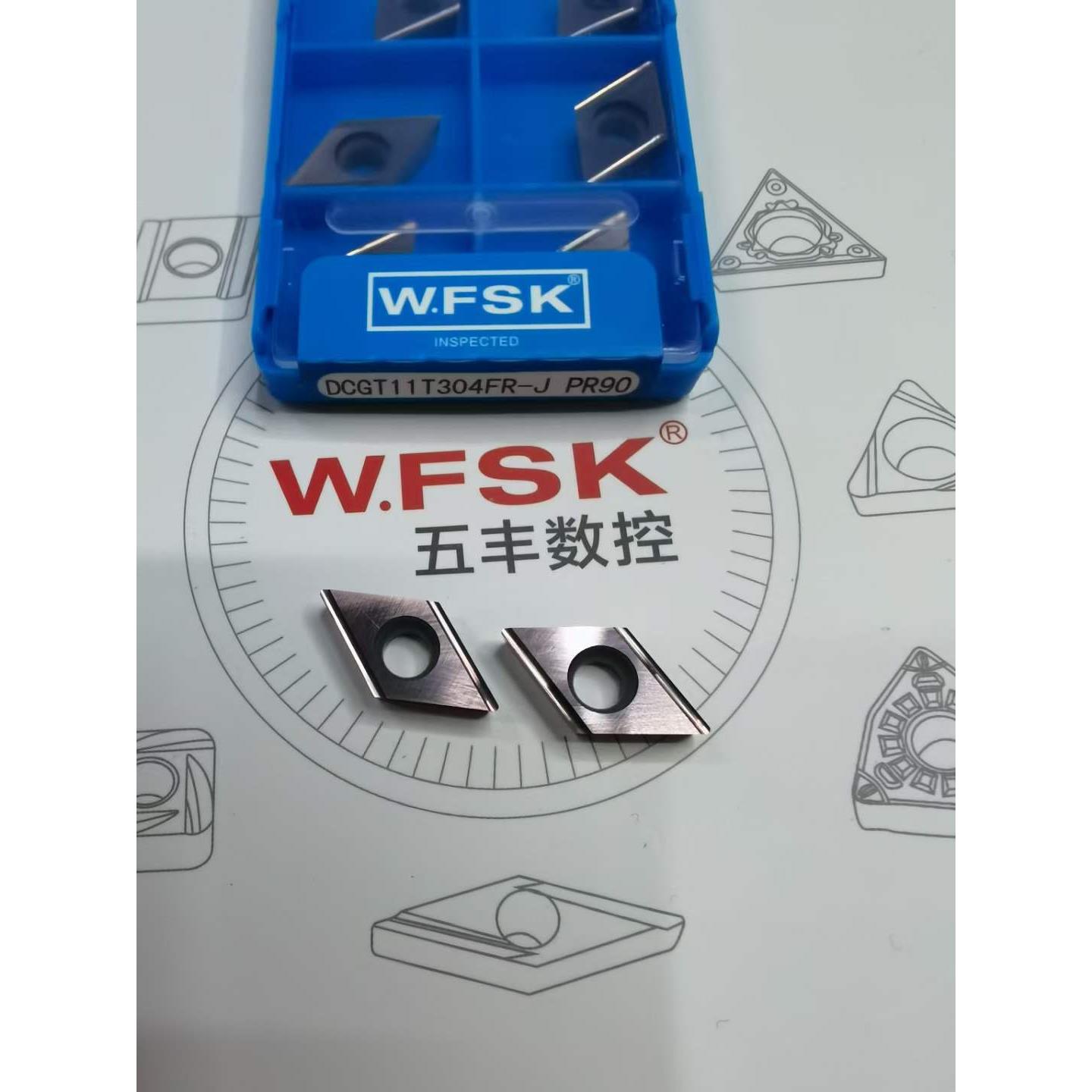 WFSK五丰数控不锈钢精车刀片DCGT11T302FR-J DCGT11T304FR-J PR90