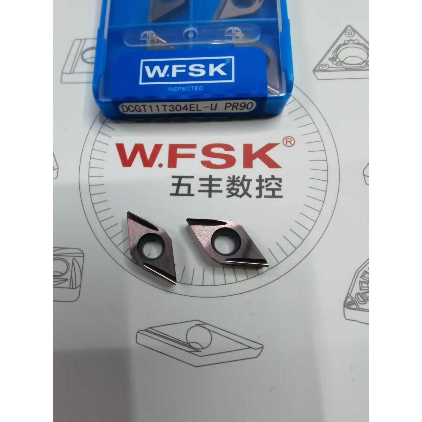 WFSK五丰数控不锈钢精车刀片DCGT11T302EL-U DCGT11T304ER-U PR90