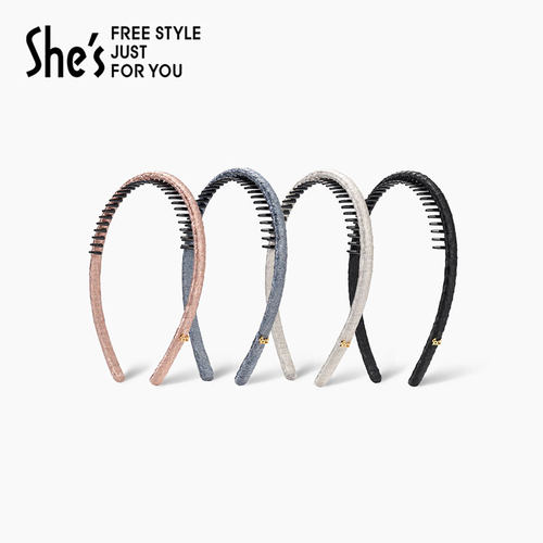 shes茜子轻简百搭带齿发箍