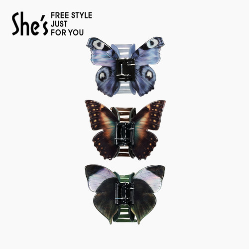 shes茜子灵动蝴蝶抓夹