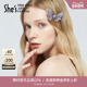 shes茜子双玲草原创渐变刺绣蝴蝶鸭嘴夹边夹发卡高级感侧边发夹女