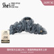 shes茜子轻简复古花纹桑蚕丝抓夹高级感显发量后脑勺盘发鲨鱼夹