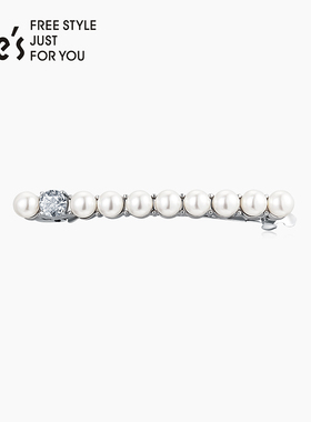 shes茜子凡尔赛之梦原创简约工艺珍珠发夹半发平行夹发卡头饰