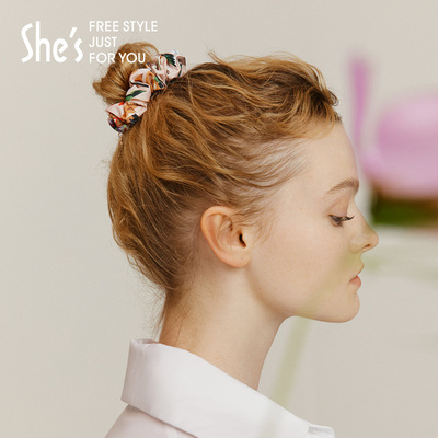 高级感时尚百搭心形丸子头发圈